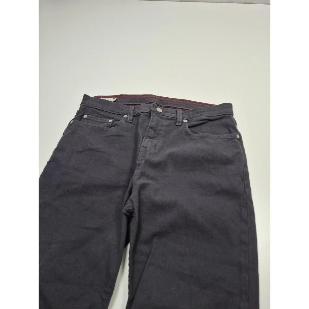 American Giant Straight Jeans Mens 32x30 Gray Dark Wash Regular Fit Denim USA